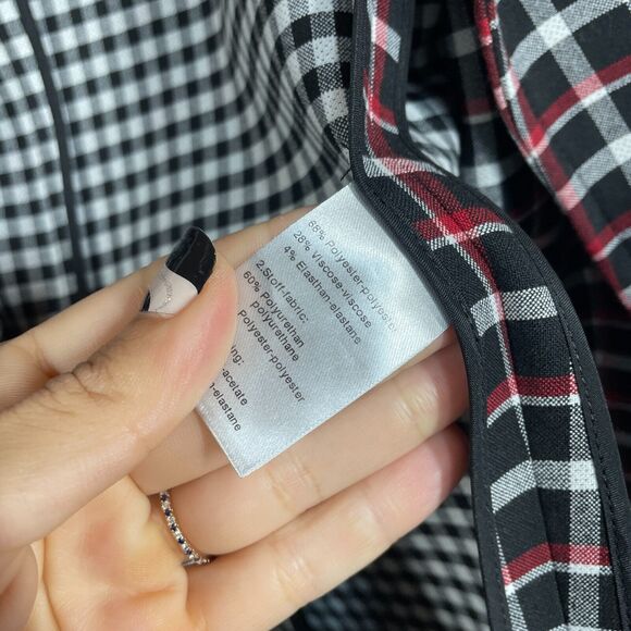 Akris Black and Red Plaid Blazer - Picture 6 of 9